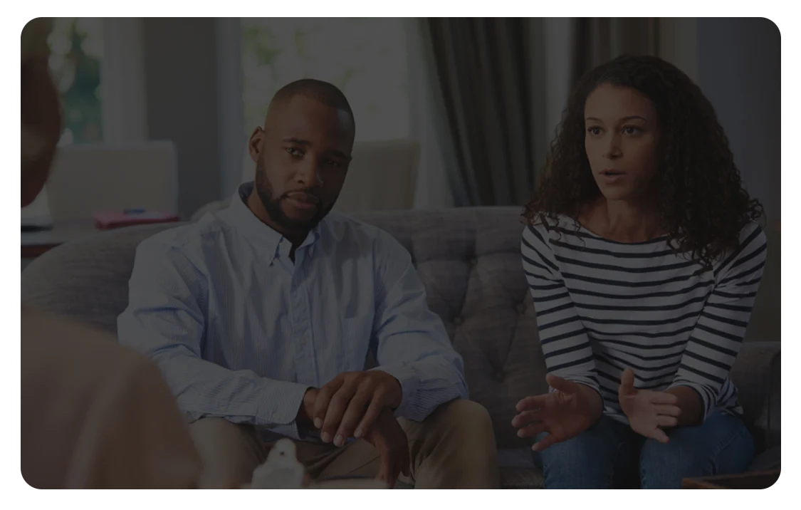 Couples relationship man and woman sitting down